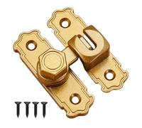 90 Degree Latch Barn Door Latch, Rust-Coated High Performance Powers Hasp. The latch has precision grooves and an ergonomic handle and provides effortless and intuitive