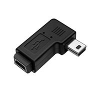 90 Degree Left & Right Angled MiniUSB 5Pin Male To Female Extension Adapter For Smartphones And Tablets USB Male To Female Adapter