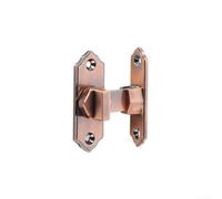 90 Degree Locking Door Latch with Left/Right Mount and Full Rotation, Zinc Alloy Construction for Balcony, Shed, and Room Doors (red bronze)