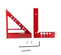 90 Degree Measuring Ruler 5 Inch Multi Angle Carpenter Square Hole Scribing Ruler Woodworking Tools