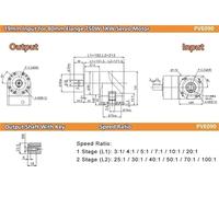 90 Degree Planetary Gearbox Step-down Gearbox Motor Reducer for Nema23/34 Stepper Motor 60/80/90 400W 750W 1KW Servo(19mm-80 Servo,Speed Ratio 35 to 1)
