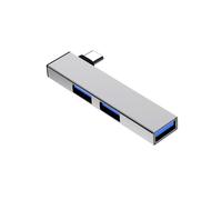 90 Degree Portable USB C Hubs 4 Port Expansion, Fast Data Hubs with 2 USB2.0, 1 USB3.0 for PC Laptop Portable Expander