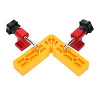 90 Degree Positioning Clip | 120x120mm Right Angle Clamp for Woodworking | High - Strength Splicing Tool for Boxes/Frames/Cabinets | with Measurement Scale & Grip - Enhanced