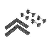 90 Degree Positioning Square Aluminum Alloy Multi Function Woodworking Right Angle Clamp for Cabinet Furniture Assembly DIY Projects Proof Durable High Precision Tool
