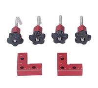 90 Degree Positioning Square Right Angle Clamp, Aluminum Alloy Corner Clamping Tool, Professional Carpenter Clamping Square with Adjustable Fixing Clamps for Drawers Picture Frames
