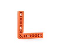 90 Degree Positioning Square Right Angle Clamping Tool for Woodworking and Carpenter Projects, Aluminum Alloy Alignment Fixture for DIY Furniture, Drawers, Cabinets, 80x50x15mm & 100x100x20mm, Red