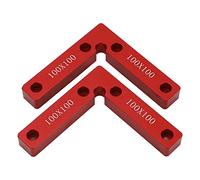 90 Degree Positioning Square, Woodworking Corner Square, Right Angle Clamp with Aluminum Alloy Construction, 100x100mm Woodworking Right Angle Ruler for Cabinetry and Furniture Mak