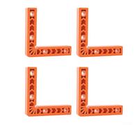 90-Degree Positioning Squares, Aluminum Alloy Right Angle Clamps for Woodworking, Cabinet Assembly & DIY Furniture Projects, 100x100x20mm, 4-P