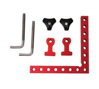 90 Degree Positioning Squares Aluminum Alloy Right Angle Corner Clamping Square Tool for Picture Frames Cabinets Drawers and Woodworking Projects with Etched Scale (Style 4)
