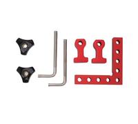 90 Degree Positioning Squares, Aluminum Alloy Right Angle Corner Clamping Square Tool, Precise Measuring Woodworking Clamp with Scale for Picture Frame Box Cabinets (Style 1)