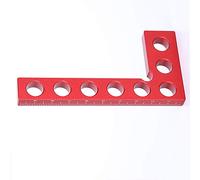 90 Degree Positioning Squares, Right Angle Ruler for Woodworking, Aluminum Alloy Metric Ruler 0-100mm with Marking, Corner Clamp Tool for Picture Frames Shelf