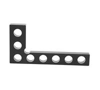 90 Degree Positioning Squares | Woodworking Right Angle Ruler 0-100mm | Aluminum Alloy Corner Clamp for Boxes/Cabinets/Picture Frames | Etched Marking, 0.05mm Accuracy