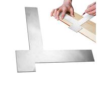 90 Degree Rectangle - Angle Clamp Tool, Woodworking Positioning Square, L Shaped Ruler | Precision Measurement Guide with Marked Edges and Reinforced Body for Carpentry Frames Boxes Photo Verbin