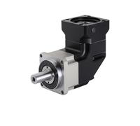 90 Degree Reducer Helical Gear Right Angled Planetary Gearbox 19mm Input 3-100:1 for 80mm 90mm Servo electronic starter 86mm Stepper electronic starter MQXFCZUX(Ratio 14 to 1)