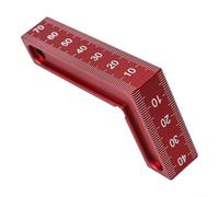 90 Degree Right Angle Clamp Aluminium Alloy Woodworking Corner Clamps for Picture Frame Cabinet Drawer Assembly 75x45mm Red Tool