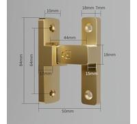 90 Degree Right Angle Door Lock Latch - Zinc Alloy Cam Lock Mechanism for Sliding Doors and Windows, Lever Bolt Security Hardware for Home, Garden, Garage,(Gold)