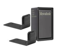 90 Degree Right Angle Door Stopper, Heavy Duty Sliding Barn Door Stop Holder Anti-Collision Wall Mounted Door Stopper with Screws On Floor or Wall (Black)