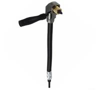 90 Degree Right Angle Drill Adapter | 6.35mm Hex Shank Screwdriver Extension for Tight Spaces | Adjustable Flexible Power Tool Attachment for Drilling Driving