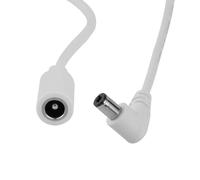 90 Degree Right Angle Extension Cable Compatible for Amazon Echo Show 21 15 8, Echo Show 10 (3rd Gen), Alexa Echo 4th Gen, Echo 3rd Gen, Echo Show (2nd Gen), Echo Plus (2nd Gen) White