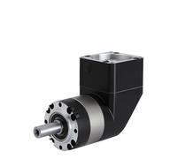 90 degree right angle planetary gear reducer suitable for Nema 23 34 stepper motor 60 80 110 130 mm flange servo(PVE120 19mm Input,Speed Ratio 4 to 1)