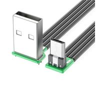 90 Degree Right Angle USB to USB 5 Pin Up Bend Power Cable 8 Lengths Supports Efficient Charging Support 480Mbps Data Sync