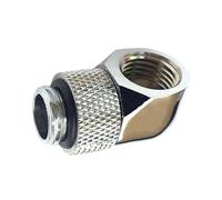 90 Degree Rotating Water Cooling Elbow Adapters High Pressure Resistant Metal Fitting for Tight Space Water Cooling