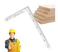 90 Degree Ruler - Stainless Steel L-Shape Measuring Tool for Framing | Carpenter Square With Right Angle 15 X 30 Cm, for Carpenters Engineering Construction Works in Mad