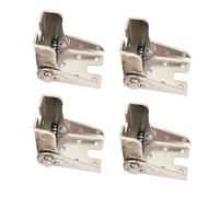 90 Degree self-Locking Folding Hinge Lock Steel Foldable Bracket Hidden Hinge for Extension Brackets of Table Legs Bed Legs and workbenches (4, Silver)
