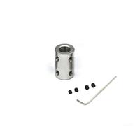 90 Degree Shaft Coupling Motor Connector Sleeve 45# Steel Fixed By Four Screws For Mechanical Transmission For Mold Hardware Silver 22mm Length With 4mm Bore Option(8mm-8mm)