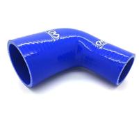 90 Degree Silicone Reducer Elbow Hose Pipe (Universal) (Blue, 76-45mm)