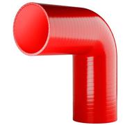90 degree Silicone Turbo and Coolant Reinforced Hose Elbow ID: 30mm - Red