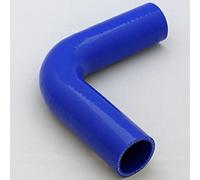 90 degree Silicone Turbo and Coolant Reinforced Hose Elbow ID: 48mm - Blue