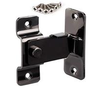 90 Degree Sliding Barn Door Lock, Flip Door Latch Heavy Duty Flip Latch Lock Right Angle Anti Theft with Mounting Screws for Gate Barn Garage Garden Fence