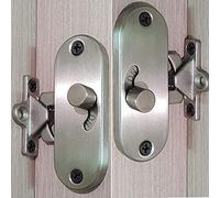 90 Degree Sliding Door Lock,90 Degree Right Angle Door Lock Mobile Door Right Angle Buckle Privacy Lock, Sliding barn Door Lock for Privacy (2 Locks)