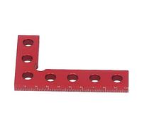 90 Degree Square Ruler, Mini Framing Square Ruler Small Center Finder Tool Easy to Read Scale Ruler Square Lightweight Aluminum Alloy Ruler for Carpenters