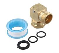 90 Degree Swivel Elbow Garden Hose Connector | Solid Brass Pipe Fitting with Leak-Proof Design for Watering Plants and Washing Vehicles | Metal Adapter