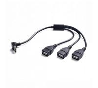 90 Degree USB Data Transfer Splitter Cable for Enhances Accessibility Supporting Charging and Sync in Confined Space USB Extension