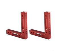 90 Degree Woodworking Tool Right Angle Clamp for Accurate Alignment and Positioning in Various Projects (2pcs red)