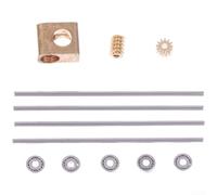 90 Degree Worm with 12x Reduction for 0.2M Turbine Based Robotics and Modeling Systems (Self assembling)