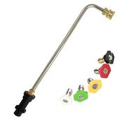 90 Degrees Gutter Cleaning Tools for Karcher K2 K3 K4 K5 K6 K7 | Pressure Washer Extension Wand with 5 Spray Nozzles Gutter Cleaner Lance for Water Broom Undercarriage Cleaner