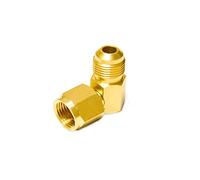 90° Elbow Connector for Olympian Wave Heaters, 90 Degree Propane Fitting Adapter Replacement for Low Pressure Olympian Wave Gas Fired Heaters, with 3/8" Female and Male Flare