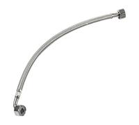 90°Elbowed Flexible Pipe 1/2Inch Thread Corrosions Resistant High Pressure Water Connectors for Home Plumbing Steel Braided Pipe