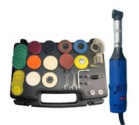 90° Electric Tile Grout Cleaner, 350W -- 15000RPM, 6 Speed Adjustment, Easy Replacement, for Cleaning, Cutting, Polishing ,Blue