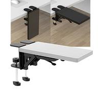 90° Foldable Desk Extender & Computer Wrist Rest Support Bracket for Home Office & Gaming - Easy Carry, Punch-Free Installation, 300x150mm, Maple Finish