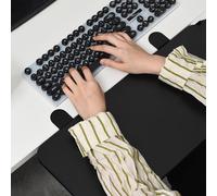 90° Foldable Keyboard Tray - Ergonomic Desk Extender Armrests Shelf Wrist Rests, for Desktop Widening and Support Double Arms, Relieve Muscle Aches and Pains, 55/65/75X25,Black55*25Cm(22X10Inch)