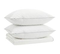 90% Goose Down Duvet Set FULDA 3 pcs White 90% goose down Breathable vidaXL