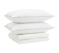 90% Goose Down Duvet Set FULDA 3 pcs White 90% goose down Breathable vidaXL