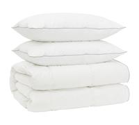 90% Goose Down Duvet Set FULDA 3 pcs White 90% Goose Down Comforter vidaXL