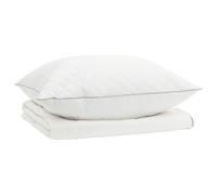 90% Goose Down Duvet Set with Pillow FULDA 2 pcs White Machine Washable vidaXL