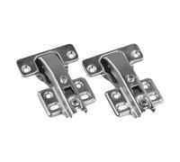 90° Heavy-Duty Hydraulic Cabinet Hinge for Corner Kitchen CabinetsSilent Slow-Close Buffer Hinge, Cold-Rolled Steel with Nickel Plating,(No Hydraulic Model)
